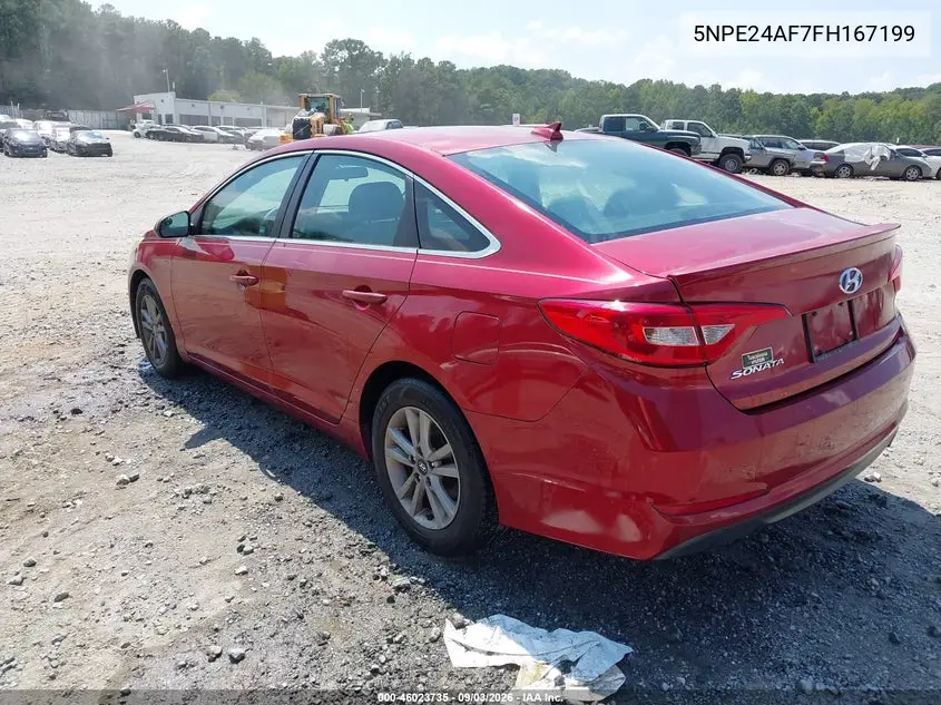 2015 HYUNDAI SONATA VIN 5NPE24AF7FH167199 — фото 3