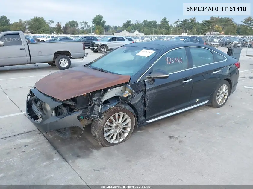 2015 HYUNDAI SONATA VIN 5NPE34AF0FH161418 — фото 2
