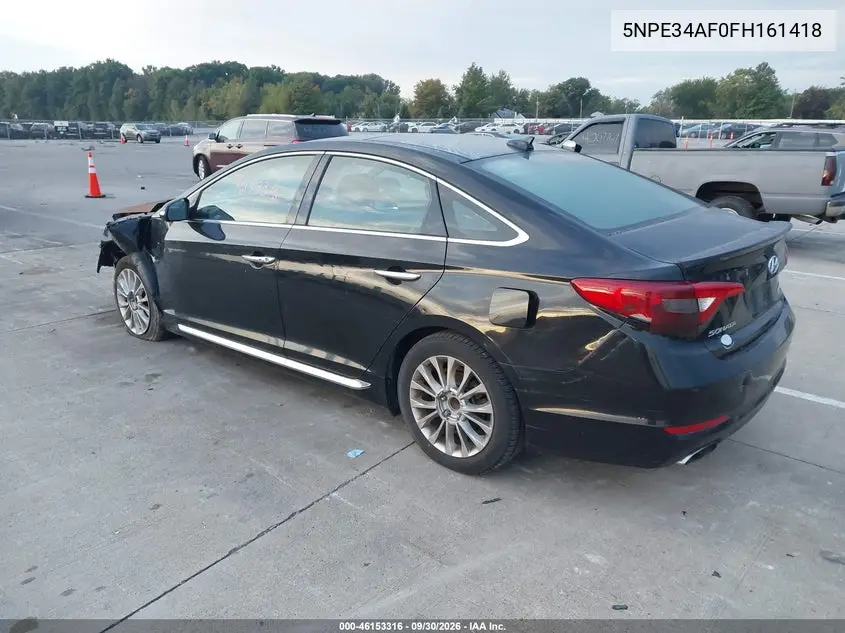 2015 HYUNDAI SONATA VIN 5NPE34AF0FH161418 — фото 3