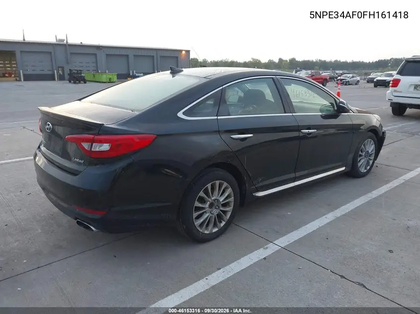 2015 HYUNDAI SONATA VIN 5NPE34AF0FH161418 — фото 4