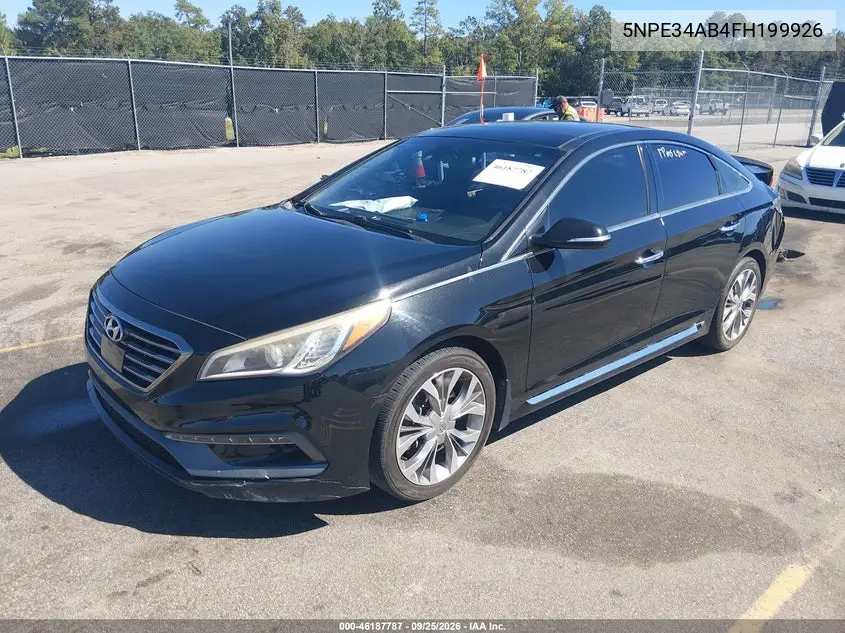 2015 HYUNDAI SONATA VIN 5NPE34AB4FH199926 — фото 2
