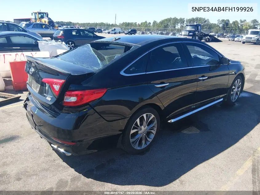 2015 HYUNDAI SONATA VIN 5NPE34AB4FH199926 — фото 4