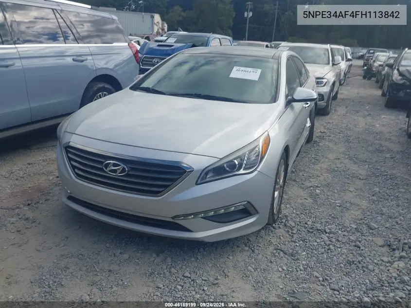 2015 HYUNDAI SONATA VIN 5NPE34AF4FH113842 — фото 2