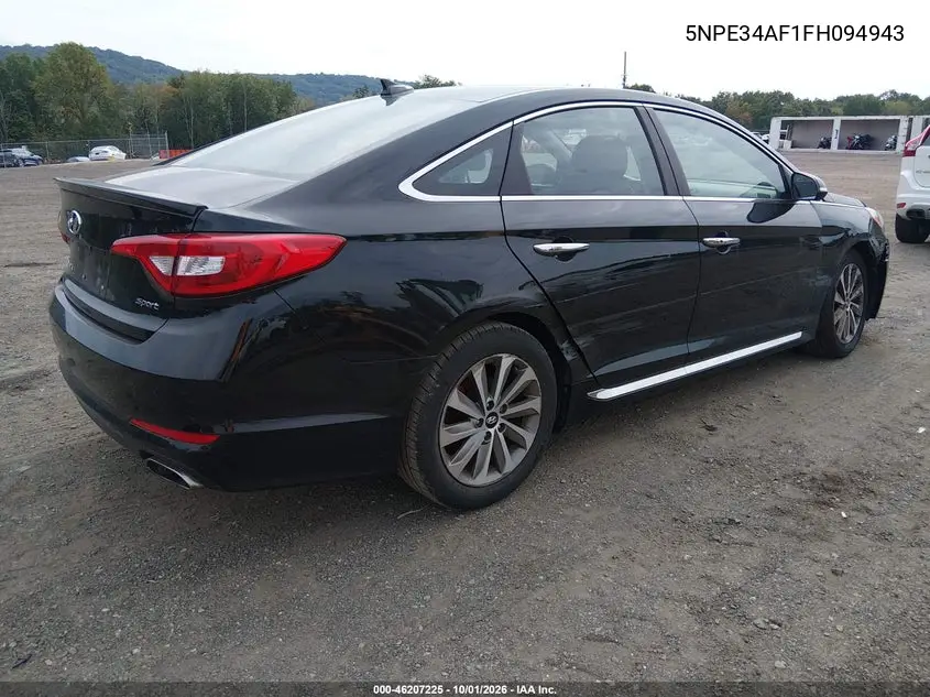 2015 HYUNDAI SONATA VIN 5NPE34AF1FH094943 — фото 4