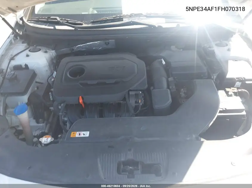 2015 HYUNDAI SONATA VIN 5NPE34AF1FH070318 — фото 10