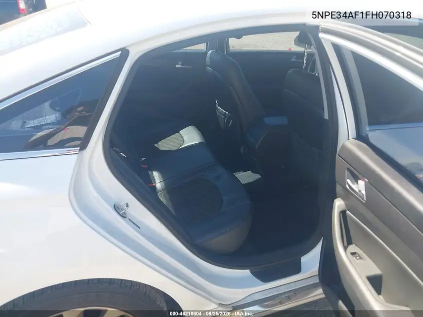 2015 HYUNDAI SONATA VIN 5NPE34AF1FH070318 — фото 8