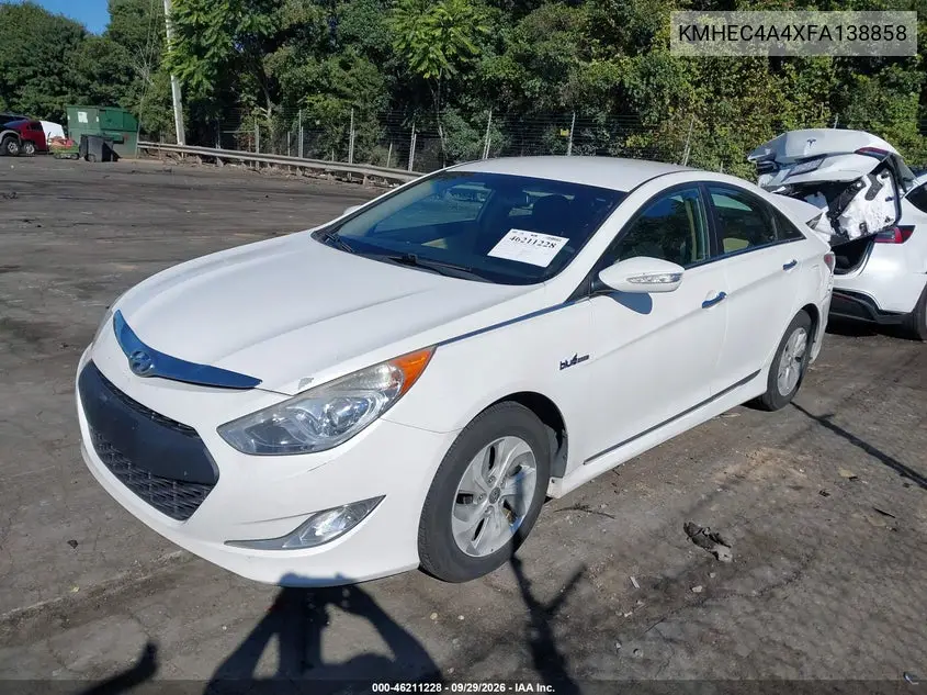 2015 HYUNDAI SONATA VIN KMHEC4A4XFA138858 — фото 2
