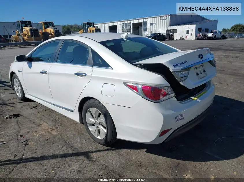 2015 HYUNDAI SONATA VIN KMHEC4A4XFA138858 — фото 3