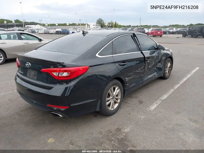 2015 HYUNDAI SONATA VIN 5NPE24AF9FH216208 — фото 4