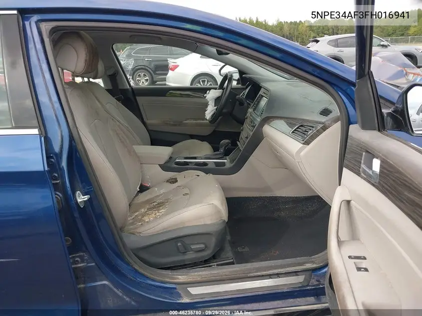 2015 HYUNDAI SONATA VIN 5NPE34AF3FH016941 — фото 5