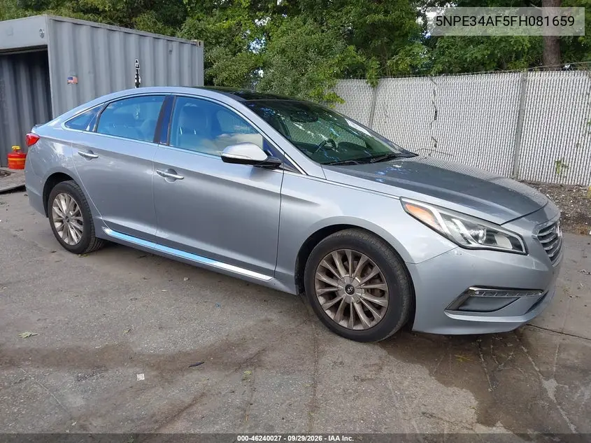 HYUNDAI SONATA 2015, VIN 5NPE34AF5FH081659