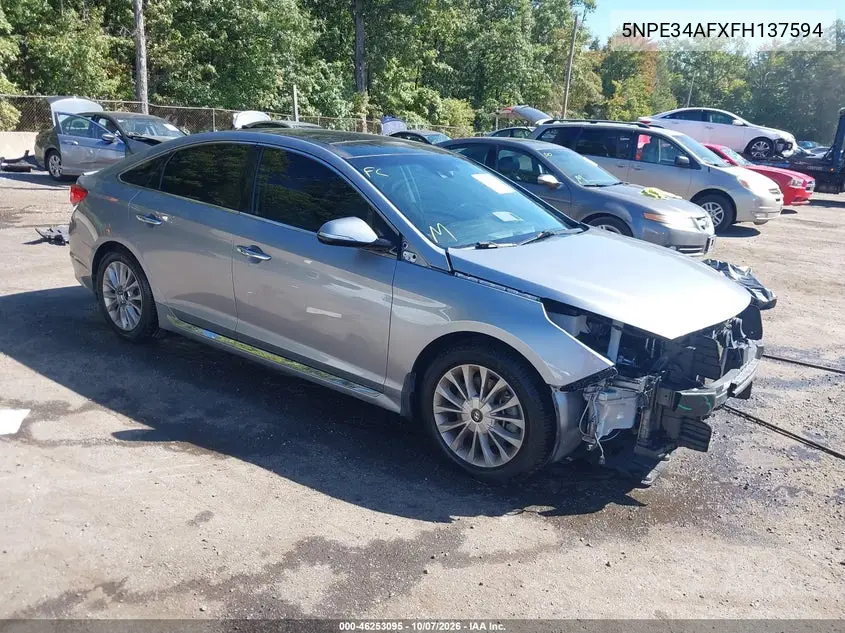 HYUNDAI SONATA 2015, VIN 5NPE34AFXFH137594