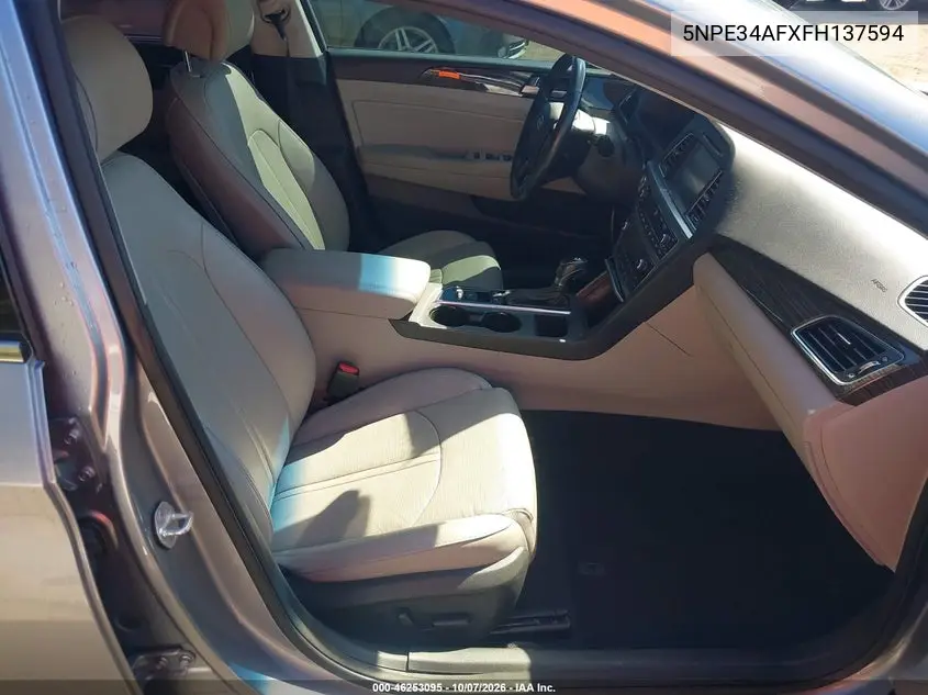 2015 HYUNDAI SONATA VIN 5NPE34AFXFH137594 — фото 5
