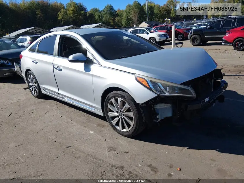 HYUNDAI SONATA 2015, VIN 5NPE34AF9FH085925