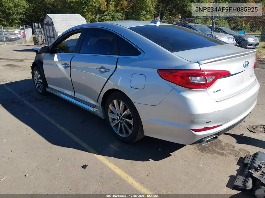 2015 HYUNDAI SONATA VIN 5NPE34AF9FH085925 — фото 3