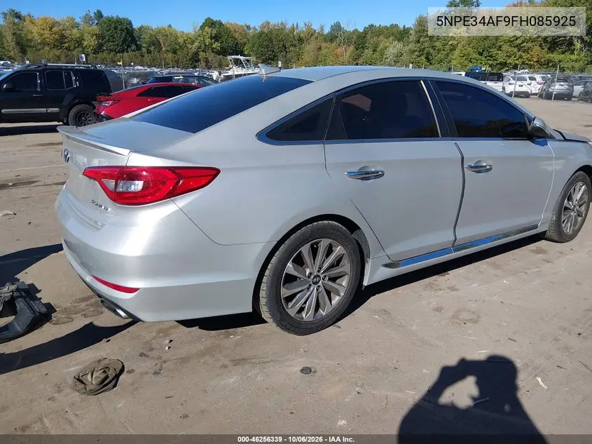 2015 HYUNDAI SONATA VIN 5NPE34AF9FH085925 — фото 4