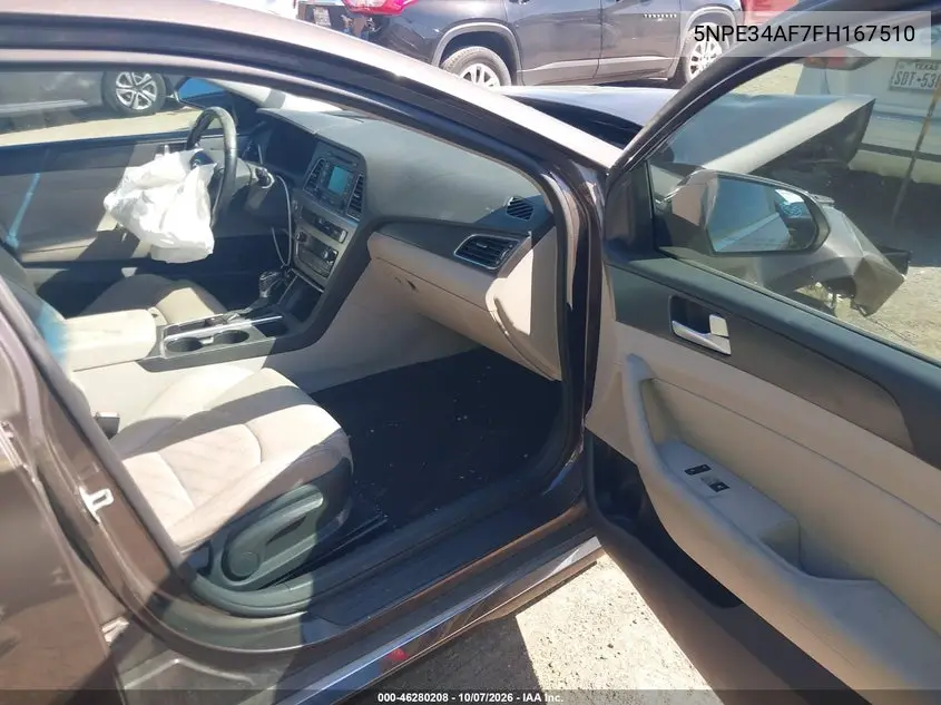 2015 HYUNDAI SONATA VIN 5NPE34AF7FH167510 — фото 5