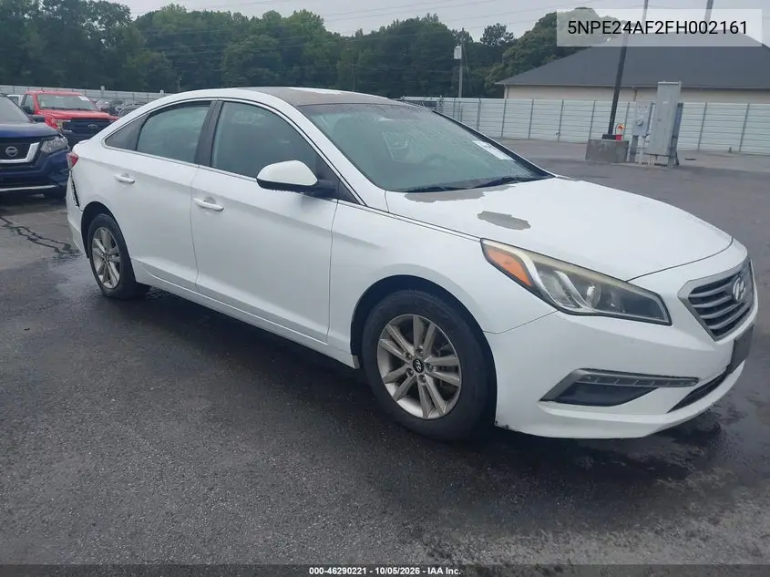 HYUNDAI SONATA 2015, VIN 5NPE24AF2FH002161