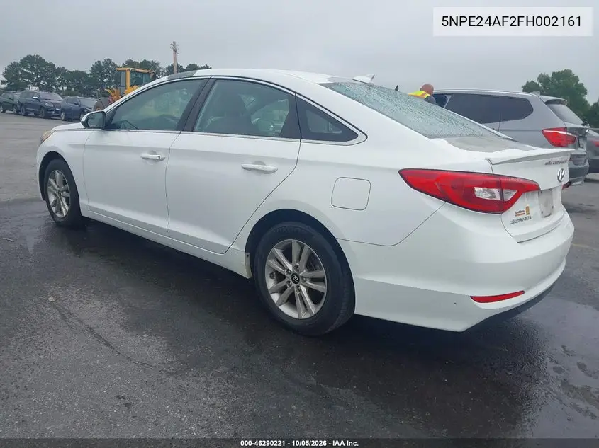 2015 HYUNDAI SONATA VIN 5NPE24AF2FH002161 — фото 3