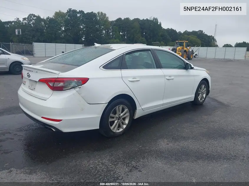 2015 HYUNDAI SONATA VIN 5NPE24AF2FH002161 — фото 4