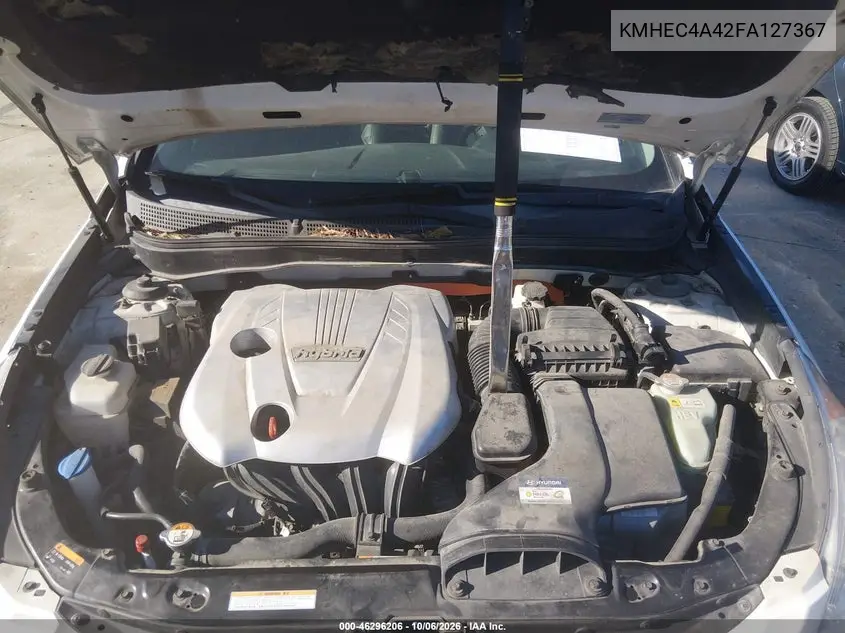 2015 HYUNDAI SONATA VIN KMHEC4A42FA127367 — фото 10