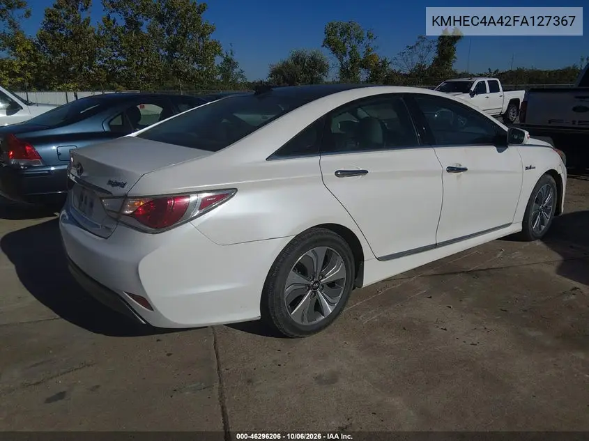 2015 HYUNDAI SONATA VIN KMHEC4A42FA127367 — фото 4