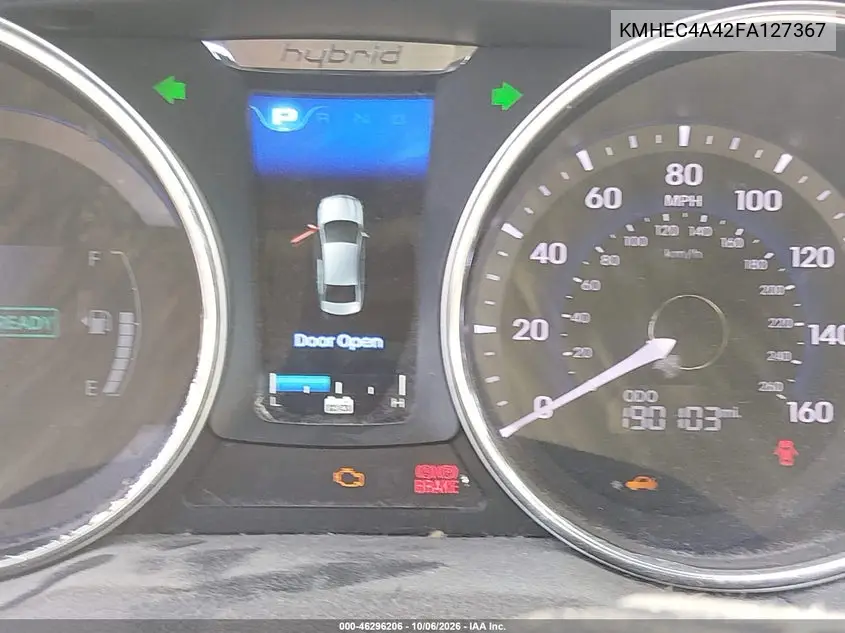2015 HYUNDAI SONATA VIN KMHEC4A42FA127367 — фото 7