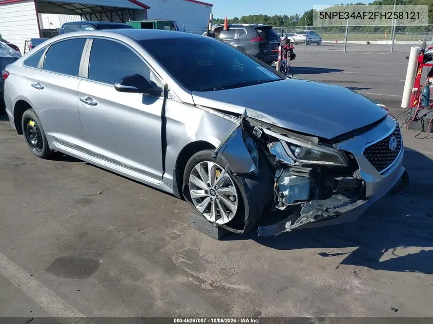 HYUNDAI SONATA 2015, VIN 5NPE34AF2FH258121