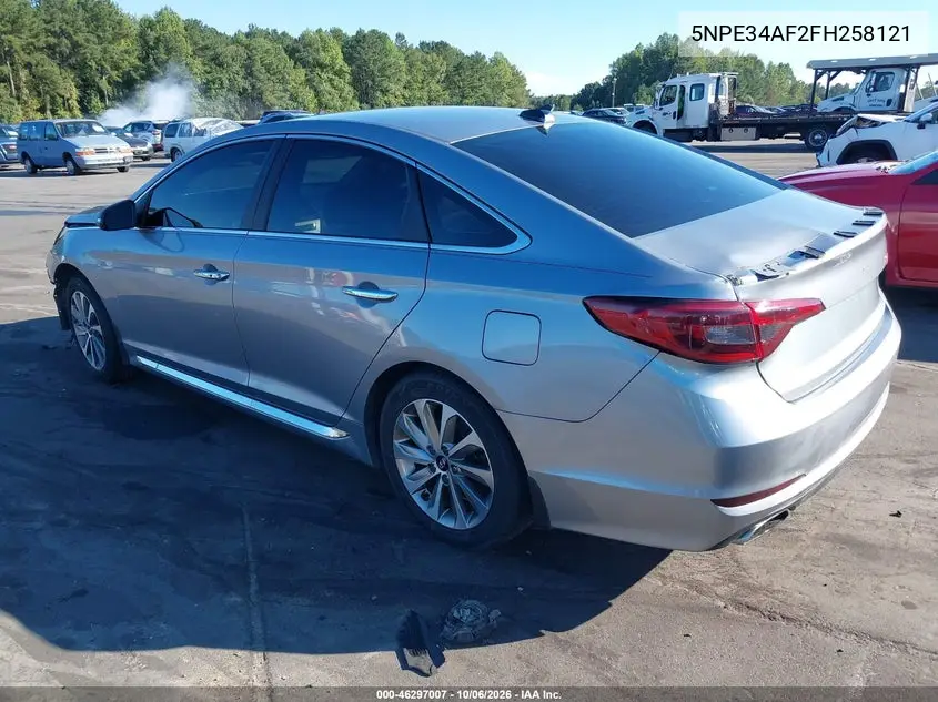 2015 HYUNDAI SONATA VIN 5NPE34AF2FH258121 — фото 3