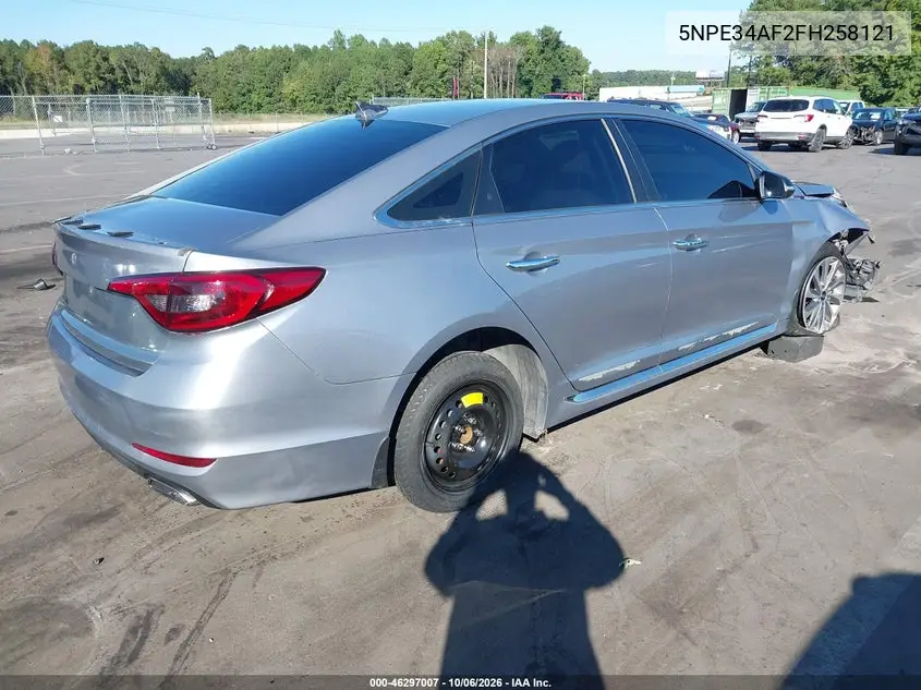 2015 HYUNDAI SONATA VIN 5NPE34AF2FH258121 — фото 4