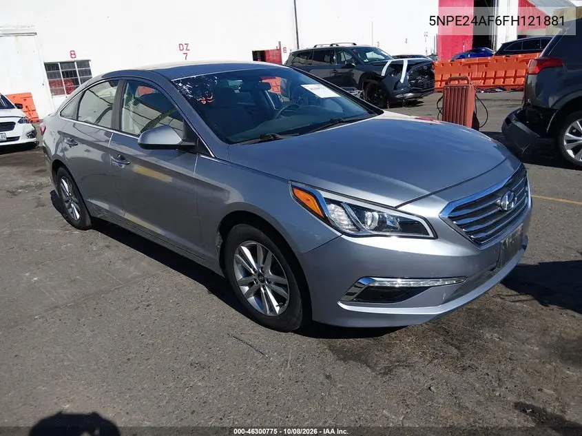 HYUNDAI SONATA 2015, VIN 5NPE24AF6FH121881