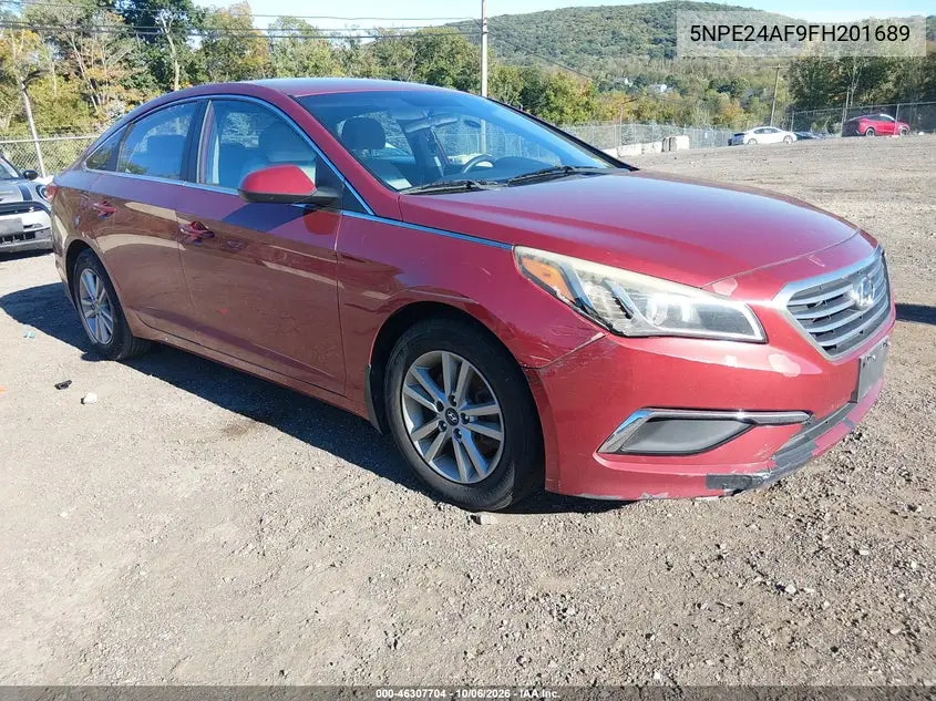 HYUNDAI SONATA 2015, VIN 5NPE24AF9FH201689