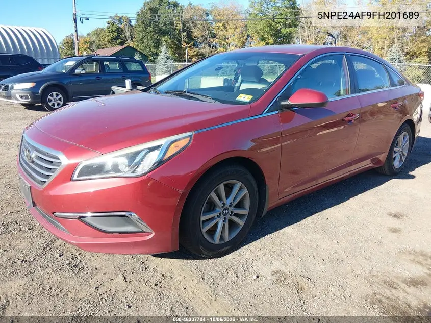 2015 HYUNDAI SONATA VIN 5NPE24AF9FH201689 — фото 2