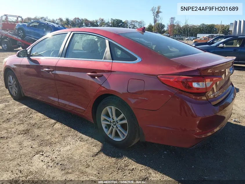 2015 HYUNDAI SONATA VIN 5NPE24AF9FH201689 — фото 3