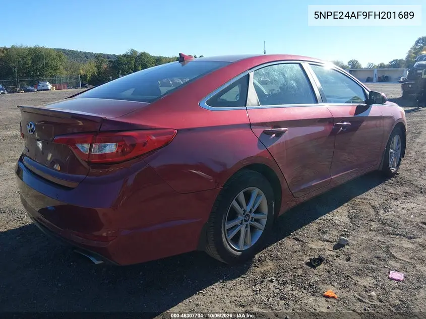 2015 HYUNDAI SONATA VIN 5NPE24AF9FH201689 — фото 4