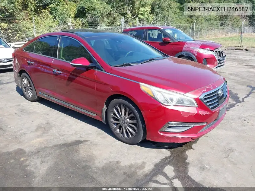HYUNDAI SONATA 2015, VIN 5NPE34AFXFH246587
