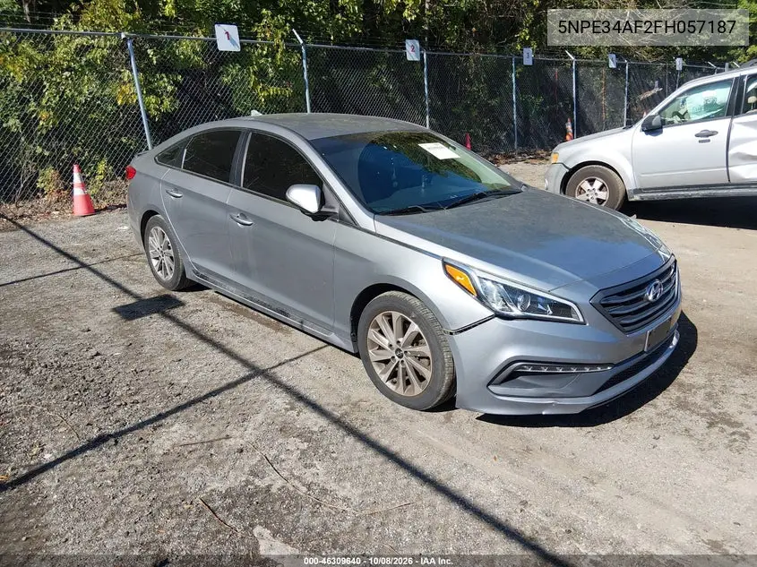 HYUNDAI SONATA 2015, VIN 5NPE34AF2FH057187