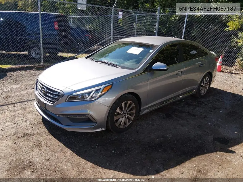 2015 HYUNDAI SONATA VIN 5NPE34AF2FH057187 — фото 2