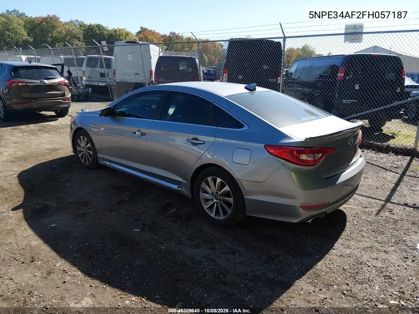2015 HYUNDAI SONATA VIN 5NPE34AF2FH057187 — фото 3