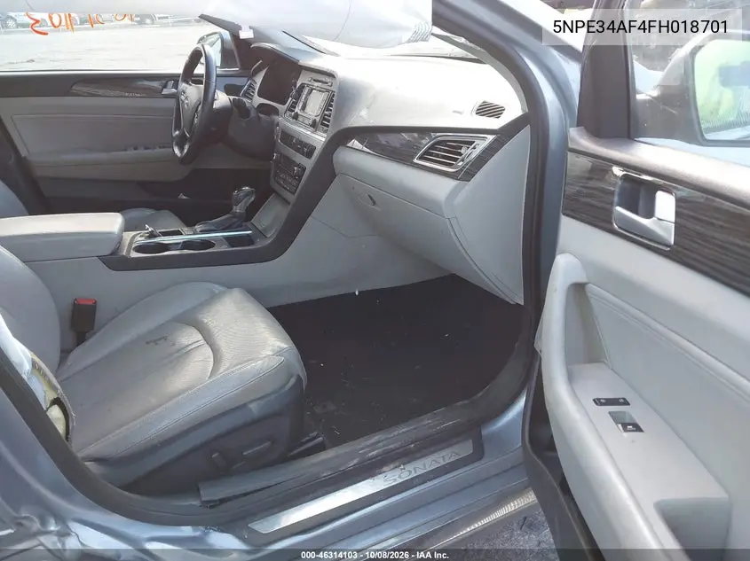 2015 HYUNDAI SONATA VIN 5NPE34AF4FH018701 — фото 5