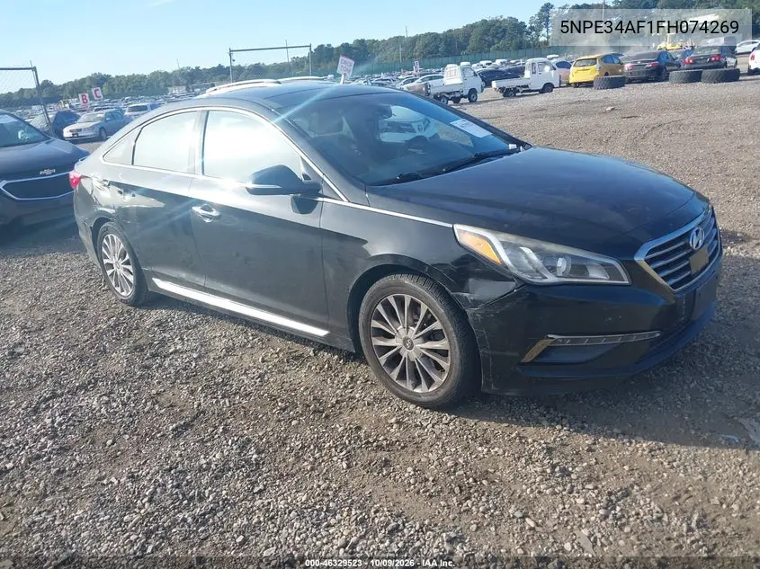 HYUNDAI SONATA 2015, VIN 5NPE34AF1FH074269
