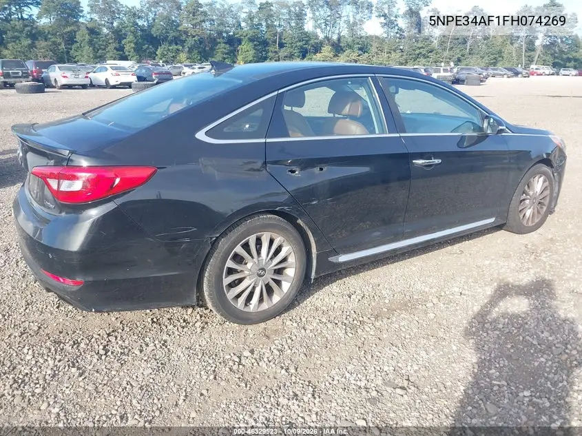 2015 HYUNDAI SONATA VIN 5NPE34AF1FH074269 — фото 4