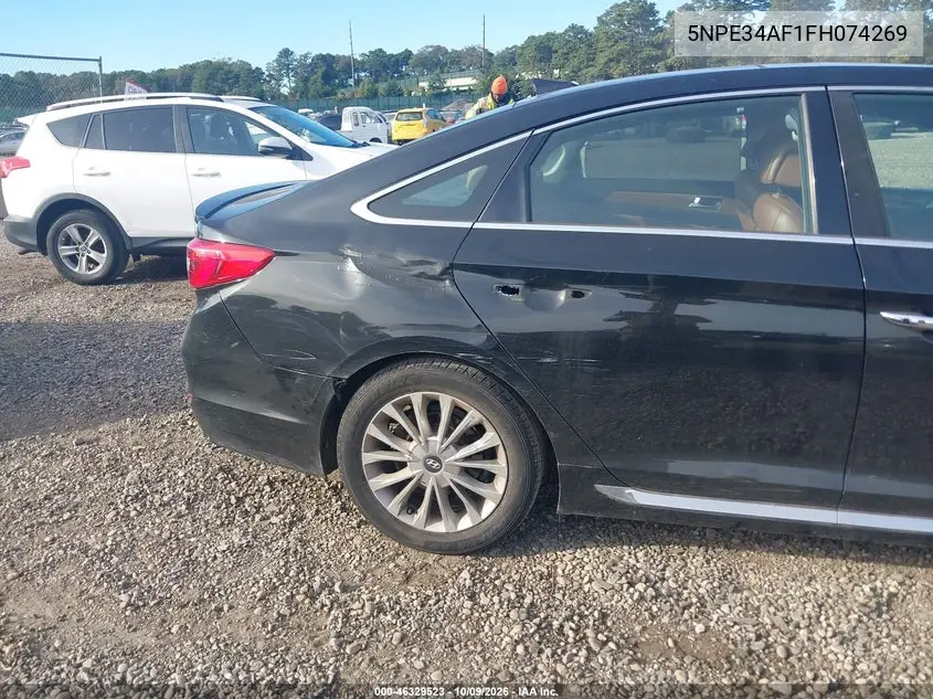 2015 HYUNDAI SONATA VIN 5NPE34AF1FH074269 — фото 6