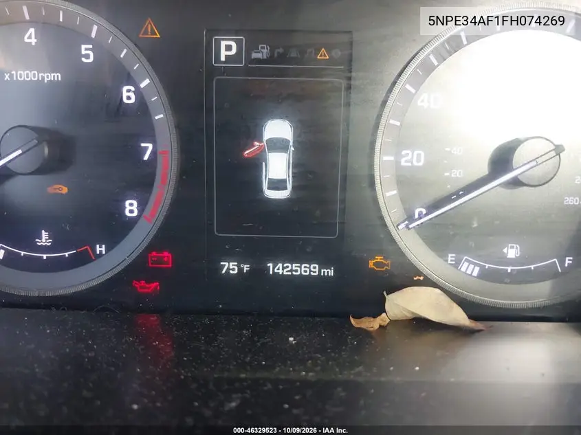 2015 HYUNDAI SONATA VIN 5NPE34AF1FH074269 — фото 7