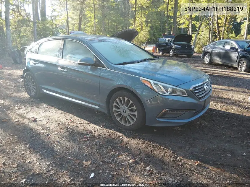 HYUNDAI SONATA 2015, VIN 5NPE34AF1FH188319