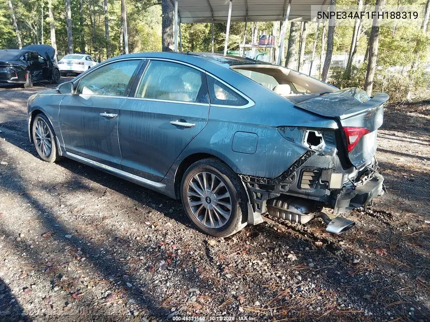 2015 HYUNDAI SONATA VIN 5NPE34AF1FH188319 — фото 3
