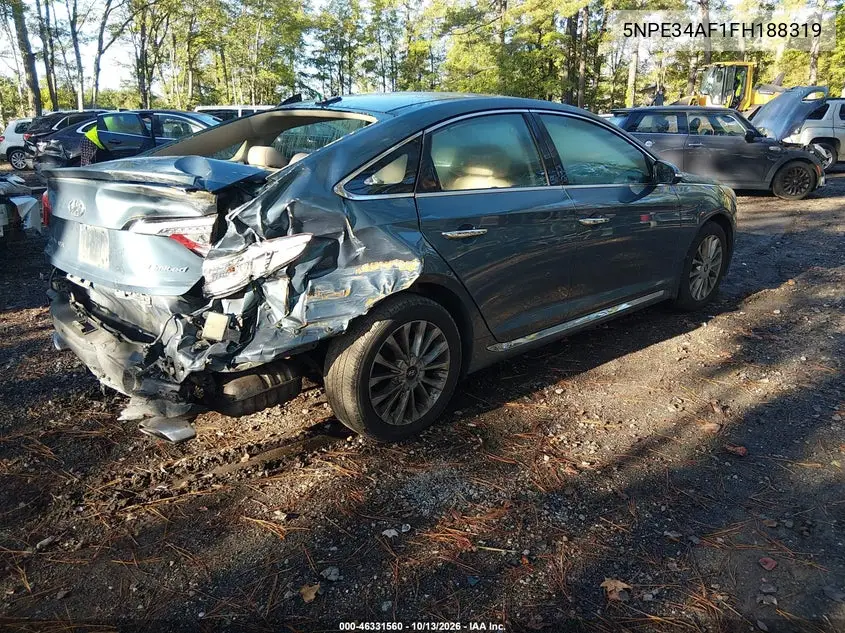 2015 HYUNDAI SONATA VIN 5NPE34AF1FH188319 — фото 4