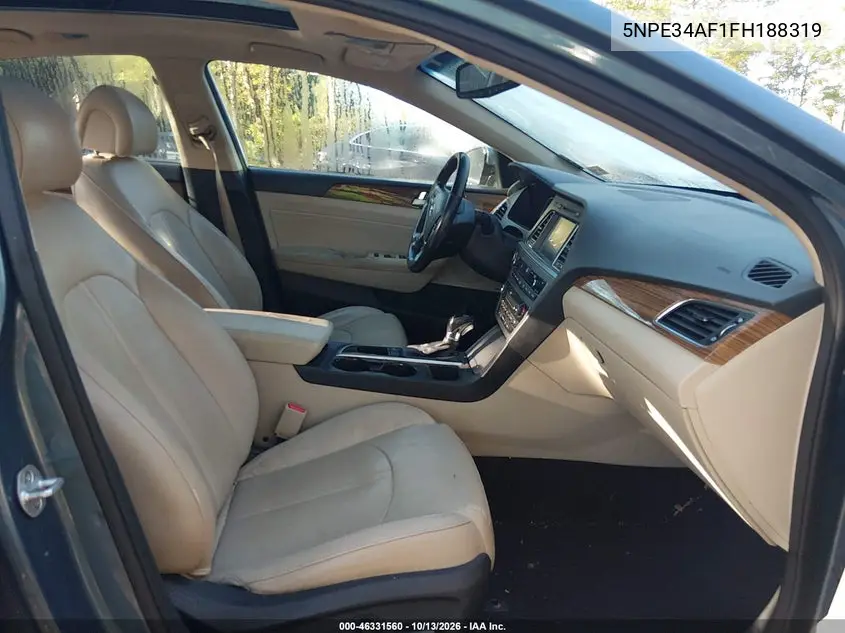 2015 HYUNDAI SONATA VIN 5NPE34AF1FH188319 — фото 5
