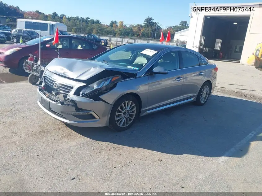 2015 HYUNDAI SONATA VIN 5NPE34AF9FH075444 — фото 2