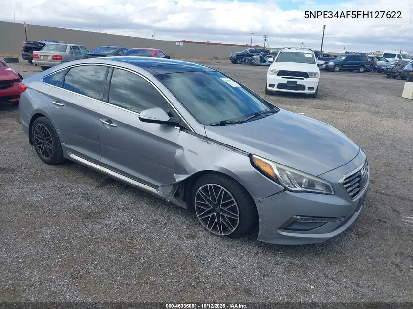 HYUNDAI SONATA 2015, VIN 5NPE34AF5FH127622